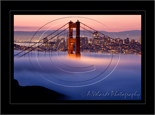 Golden Gate at sunrise. Visit my website to see my complete gallery