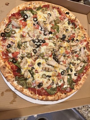 Greek Pizza with Chicken