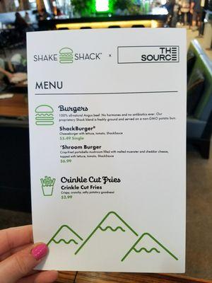 cute little menu!