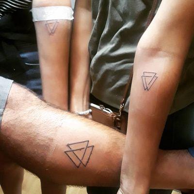 family design I did for 2 sisters and their older brother. Its a trinity of triangles