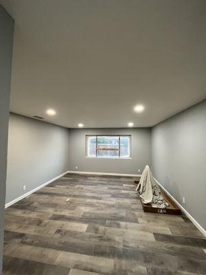 Recessed lighting installation in rental property