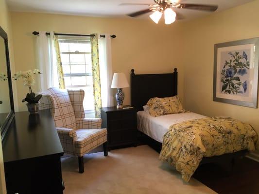 Resident Bedroom at our Sunflower home in Leawood.