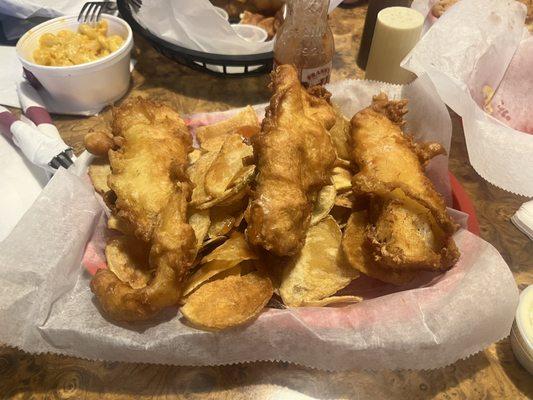 Lent fish and chips