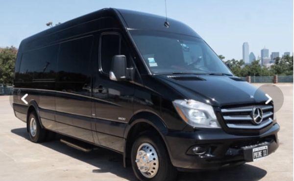 Fifteen passenger Sprinter Van.