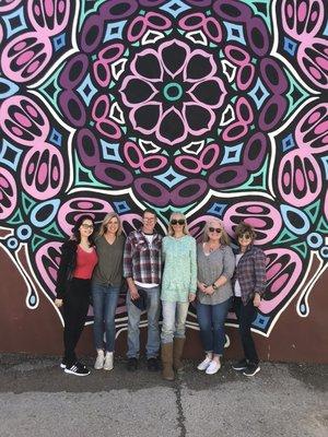 Artists and our outdoor mural