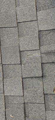 Ripped shingles repaired with RTV?