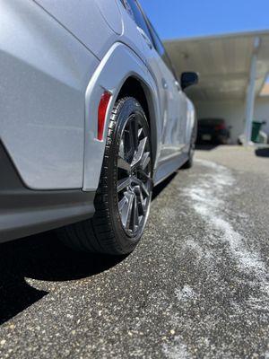 Subaru WRX tire shine