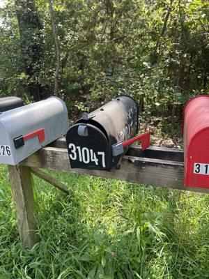 Address on mailbox