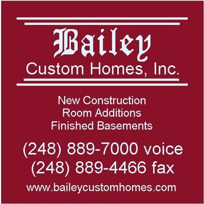 Bailey Custom Homes Inc