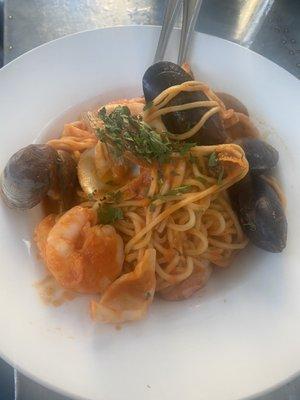 Joseph's seafood pasta