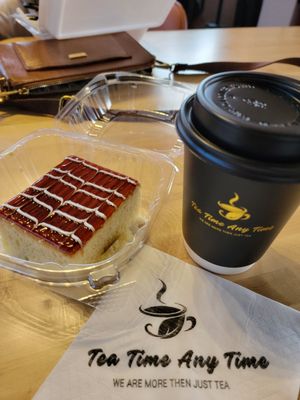 Tres Leches cake and Irani chai