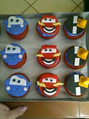 Disney Cars theme cupcakes