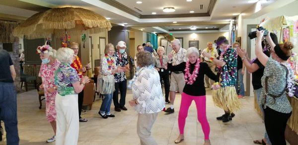 Senior Center Luau Dance Party