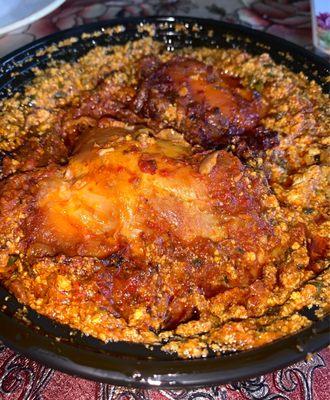 Egusi with chicken