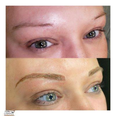 Digital Microblading vs Manual Microblading. Is good for all skin types. Last 3-5 years.