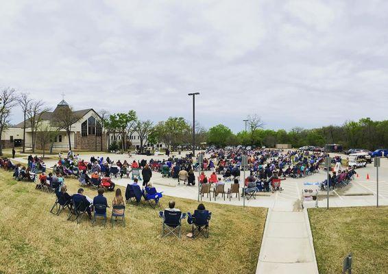 Outdoor Easter worship