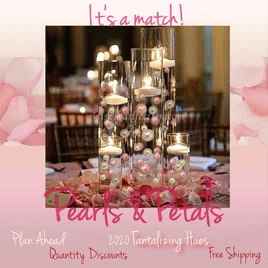 Holiday and Wedding Floating Pearls Centerpieces