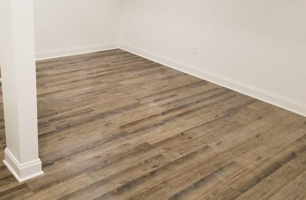 Flooring, trim work and painting