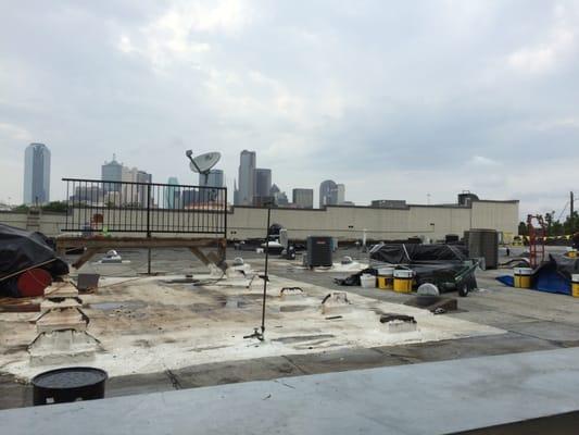 The rooftop deck is history and will not be replaced.