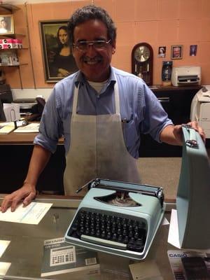 This was the helpful worker/owner that helped me bring my old Remington 50s typewriter back to life!