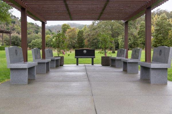 Armed forces memorial benches