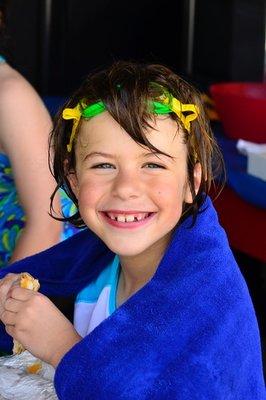 Happy kid at the pool!