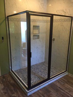 Framed shower