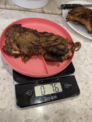 "12 oz" Ribeye