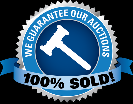 100% of sales are guaranteed at our auction events.  Learn More: 888-255-3933