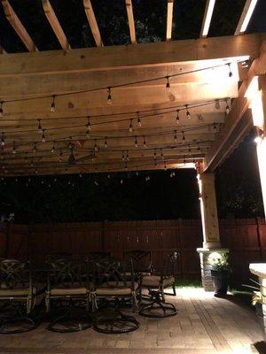 Pergola with seating for 8