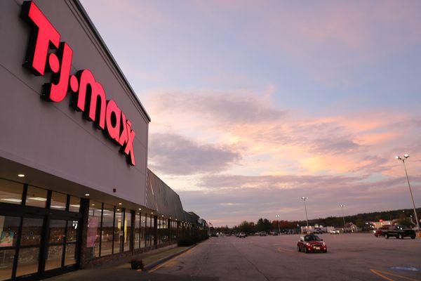 Sunset  over TJ Maxx at the Maine Coast Mall