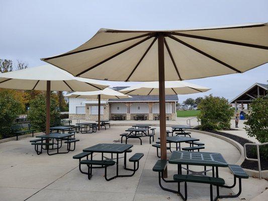 Picnic table area