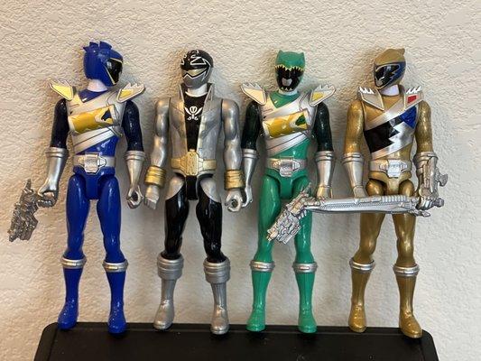 Collection of Power Rangers.