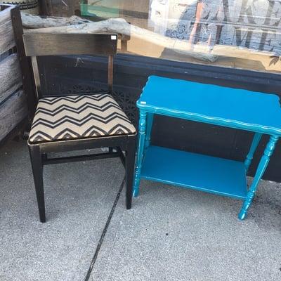 Upcycled furniture pieces:)