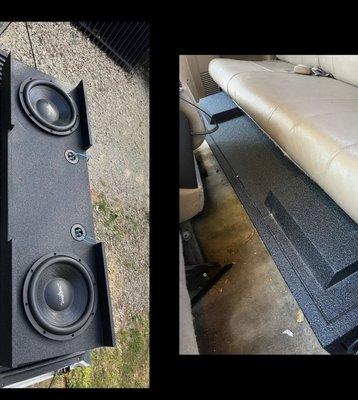 Two Ported 12" Skar Subwoofers Install inside a 1997 Ram 2500