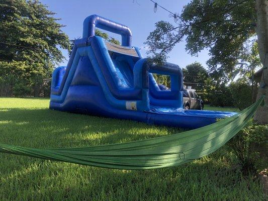 Double wide water slide !