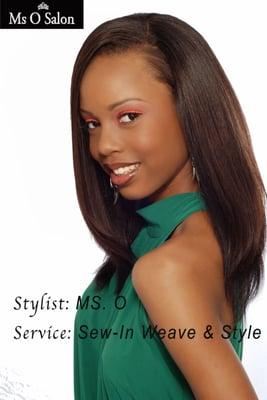 Full Sew-In Weave installation by Ms O Salon