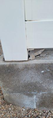 2 inch bolts coming loose from concrete