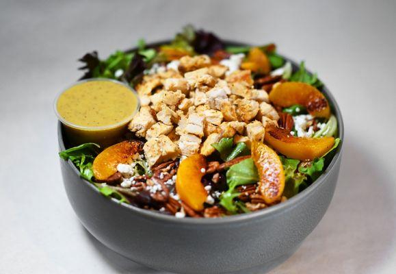 Roasted Chicken & Peach Salad