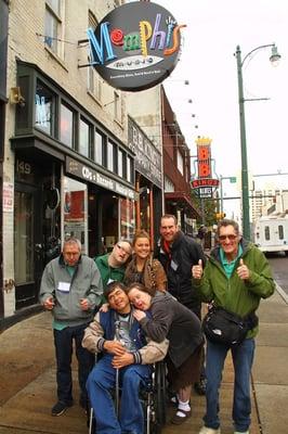 Beale St. in Memphis while visiting Elvis' Graceland.