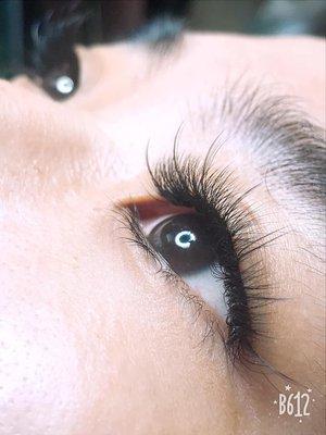 Fantasy look for a evening diner or a special event with a custom eyelash extensions.