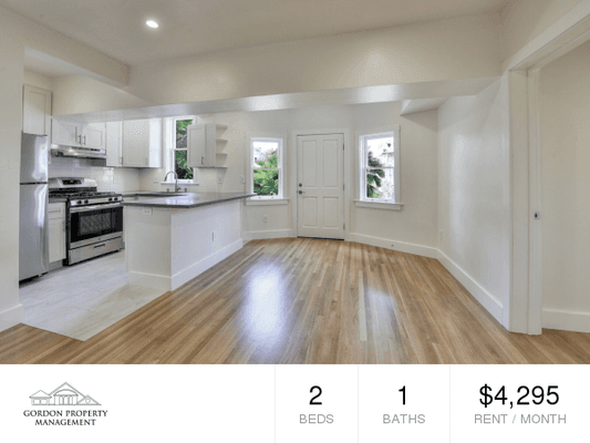 Complete rental unit remodel Alamo Square!