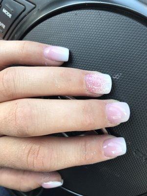 I was very pleased with this ombré classy look on my nails