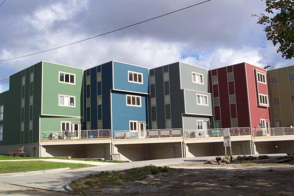 Some of the new towhomes homes built in Tremont.