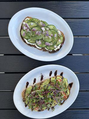 Cucumber & Avocado Toast