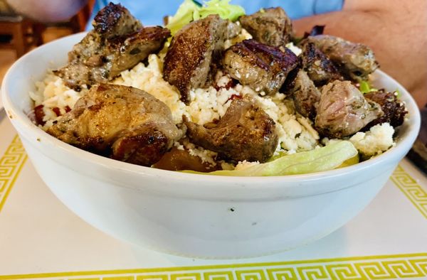 Greek Salad with lamb