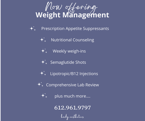 We offer medically supervised weight loss!!!