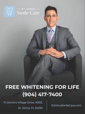 FREE WHITENING FOR LIFE