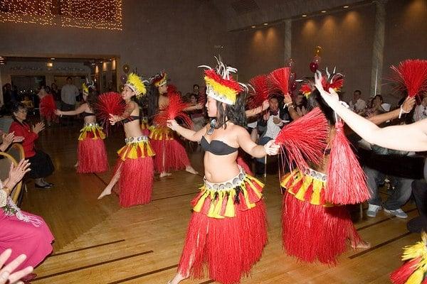 Hawaiian dance group we hired for entertainment at IASC