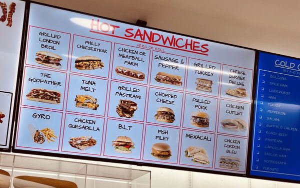 Menu board